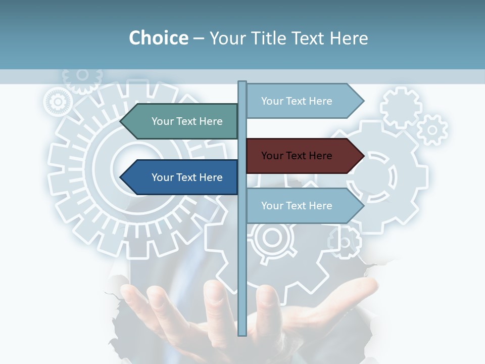 Office Transparent Technologie PowerPoint Template