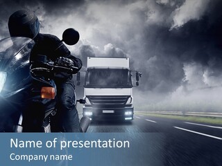 Sturm Maut Dunst PowerPoint Template