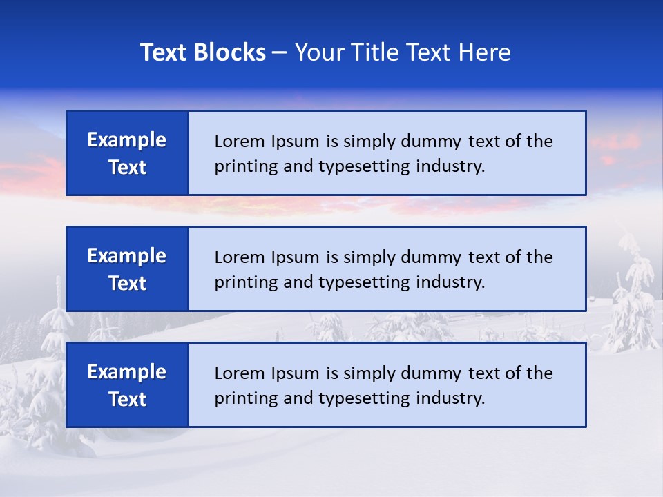 A Snowy Landscape With Trees And A House In The Distance PowerPoint Template