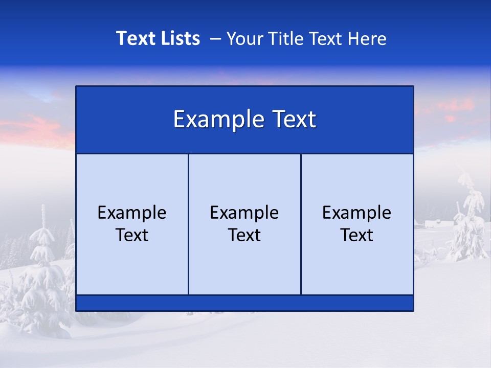 A Snowy Landscape With Trees And A House In The Distance PowerPoint Template