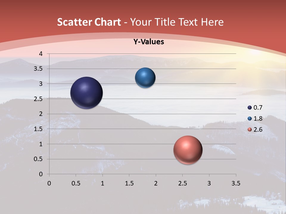 A Sunset Over A Mountain Range With Clouds In The Foreground PowerPoint Template