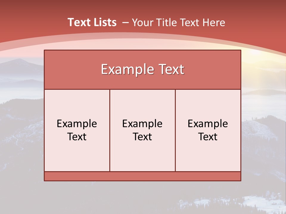 A Sunset Over A Mountain Range With Clouds In The Foreground PowerPoint Template