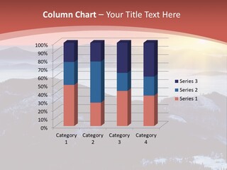 A Sunset Over A Mountain Range With Clouds In The Foreground PowerPoint Template