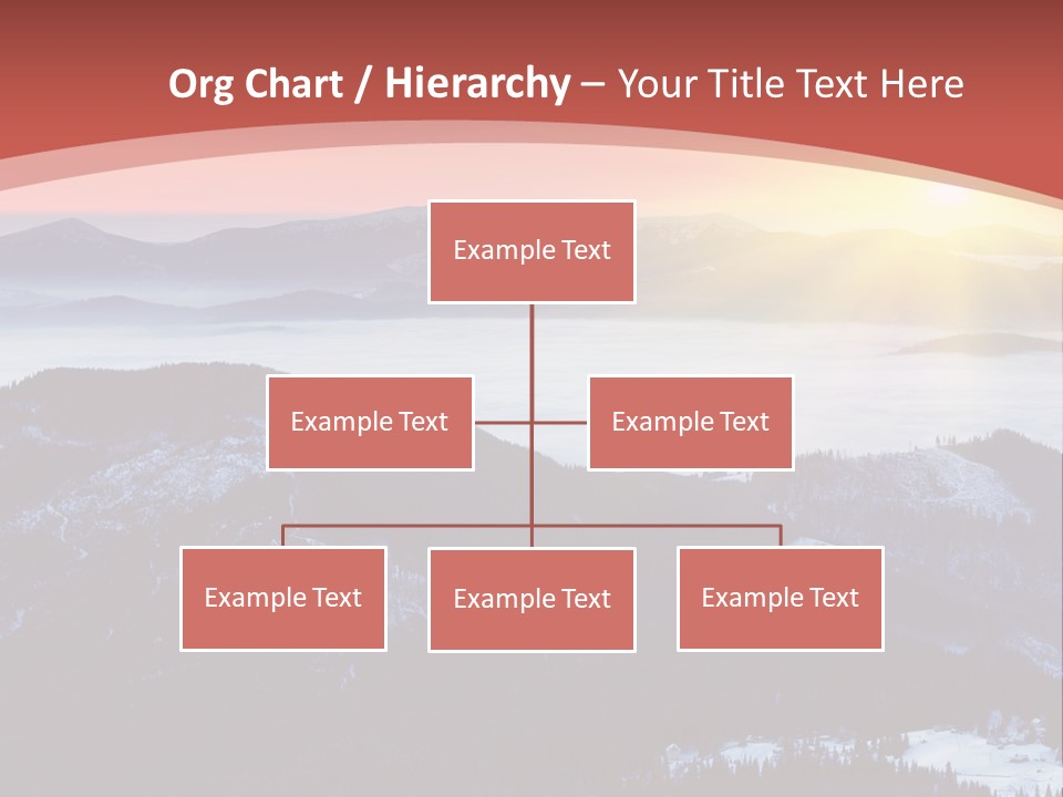A Sunset Over A Mountain Range With Clouds In The Foreground PowerPoint Template