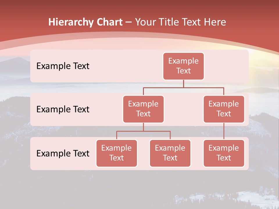 A Sunset Over A Mountain Range With Clouds In The Foreground PowerPoint Template