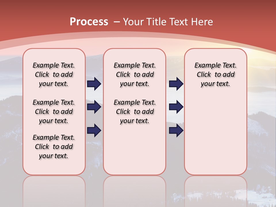 A Sunset Over A Mountain Range With Clouds In The Foreground PowerPoint Template