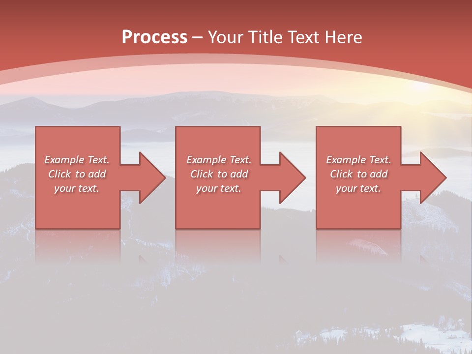 A Sunset Over A Mountain Range With Clouds In The Foreground PowerPoint Template
