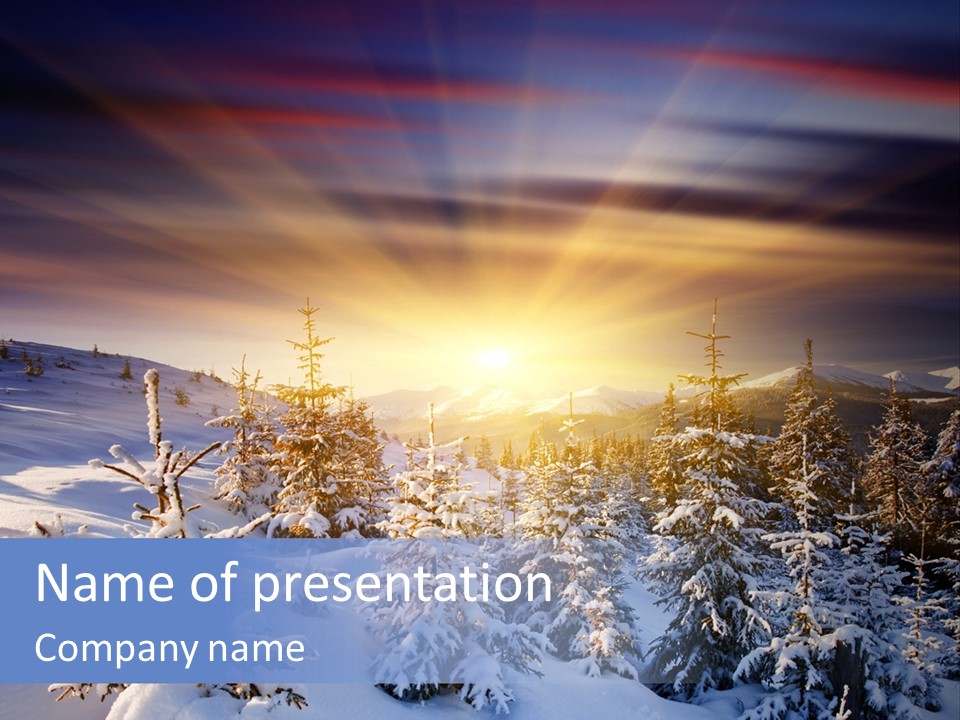 Idyllic Dawn Climate PowerPoint Template