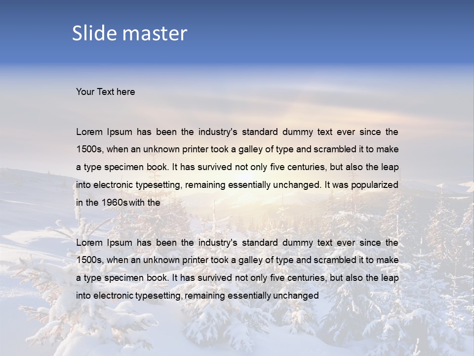 Idyllic Dawn Climate PowerPoint Template