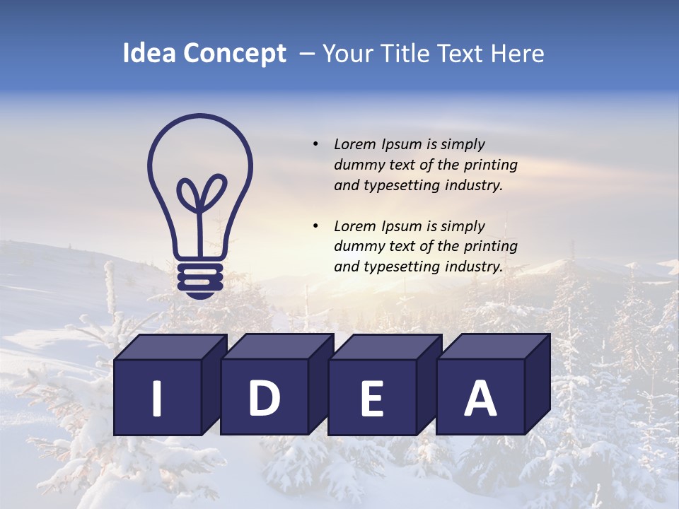 Idyllic Dawn Climate PowerPoint Template