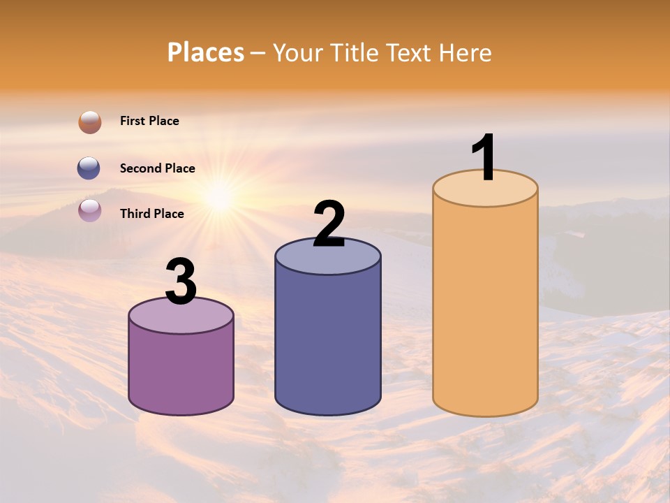 Snowy Country Idyllic PowerPoint Template