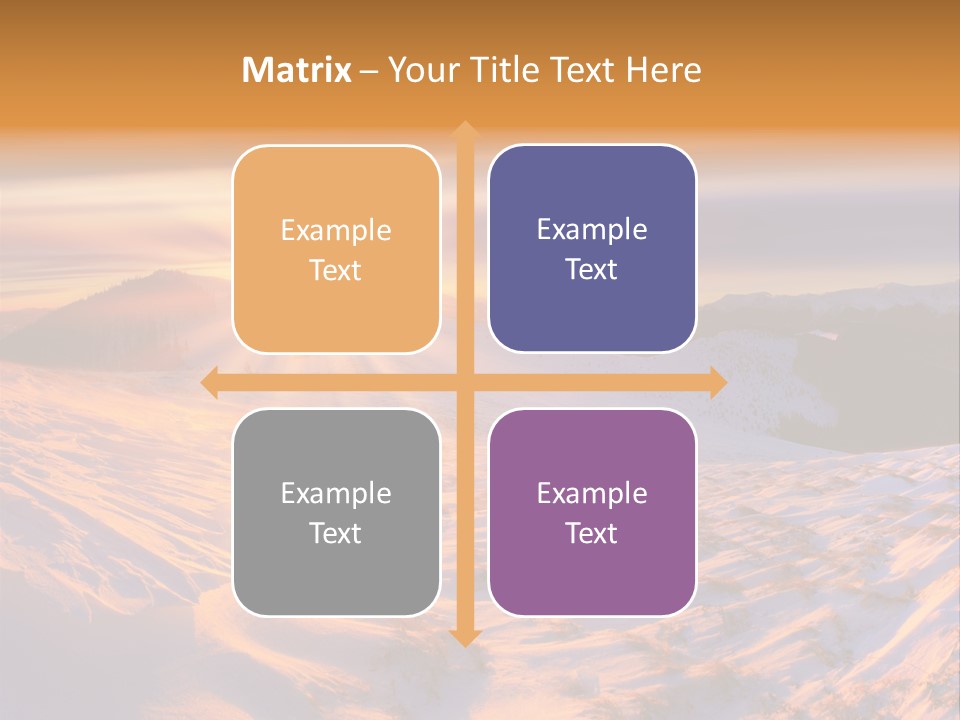 Snowy Country Idyllic PowerPoint Template