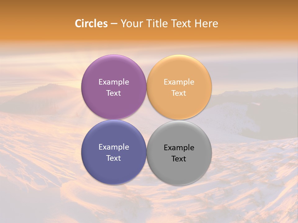 Snowy Country Idyllic PowerPoint Template