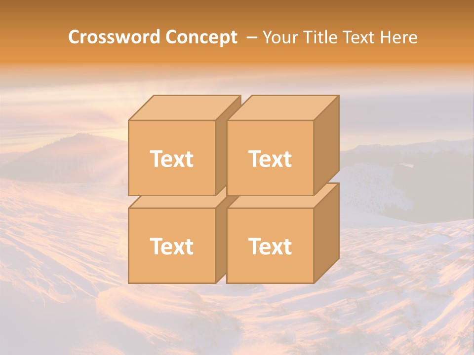 Snowy Country Idyllic PowerPoint Template