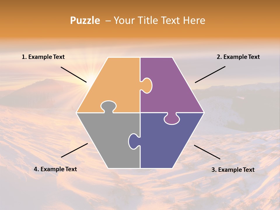 Snowy Country Idyllic PowerPoint Template