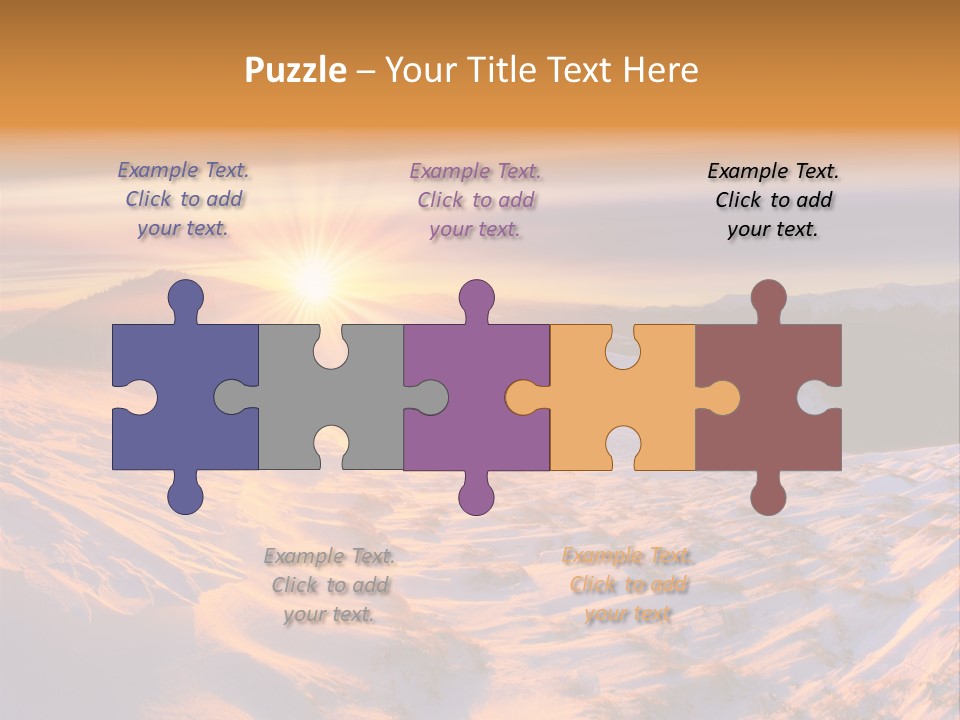 Snowy Country Idyllic PowerPoint Template