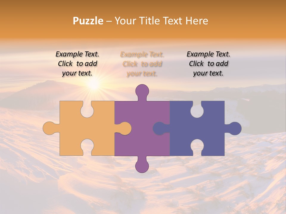 Snowy Country Idyllic PowerPoint Template