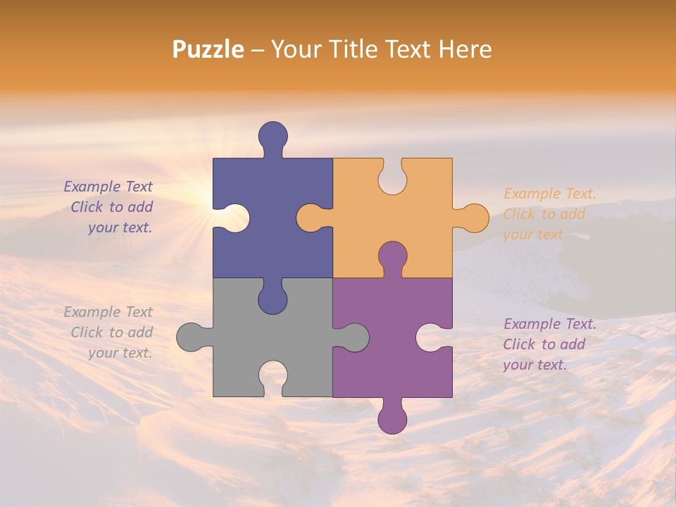 Snowy Country Idyllic PowerPoint Template