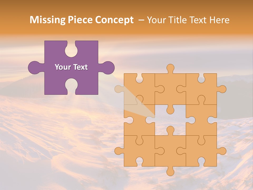 Snowy Country Idyllic PowerPoint Template