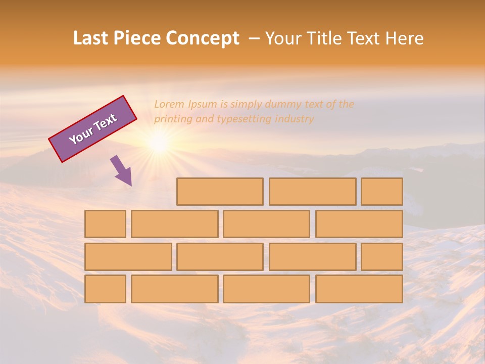 Snowy Country Idyllic PowerPoint Template