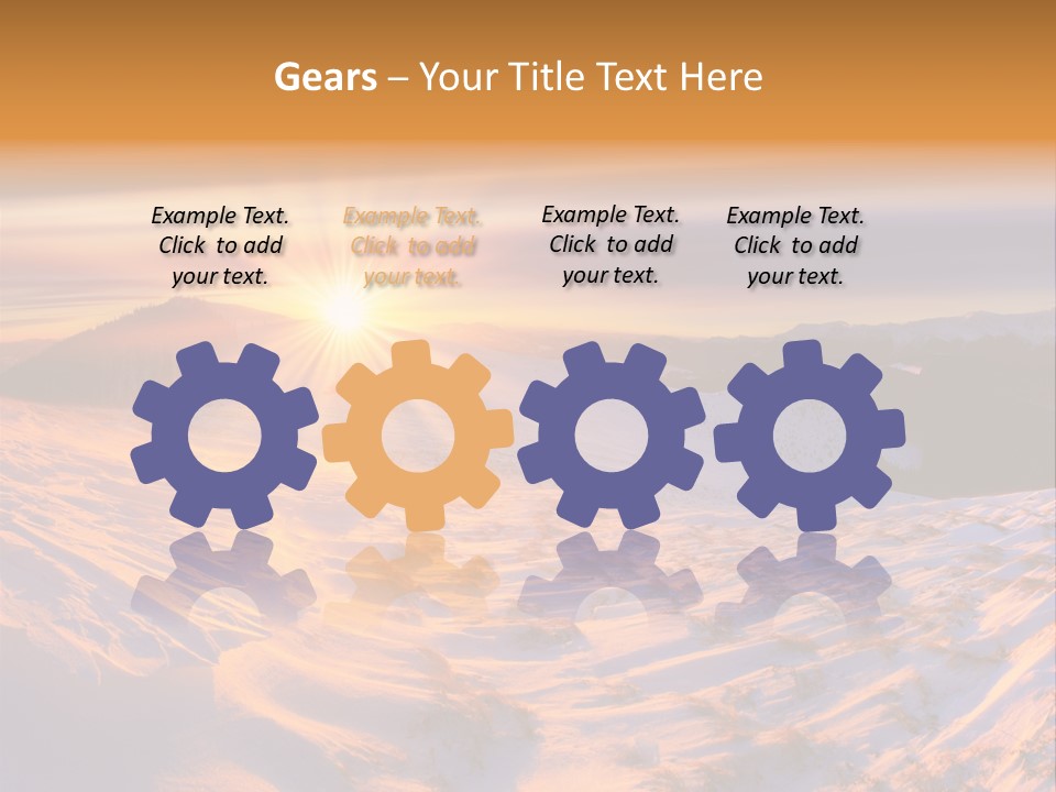 Snowy Country Idyllic PowerPoint Template