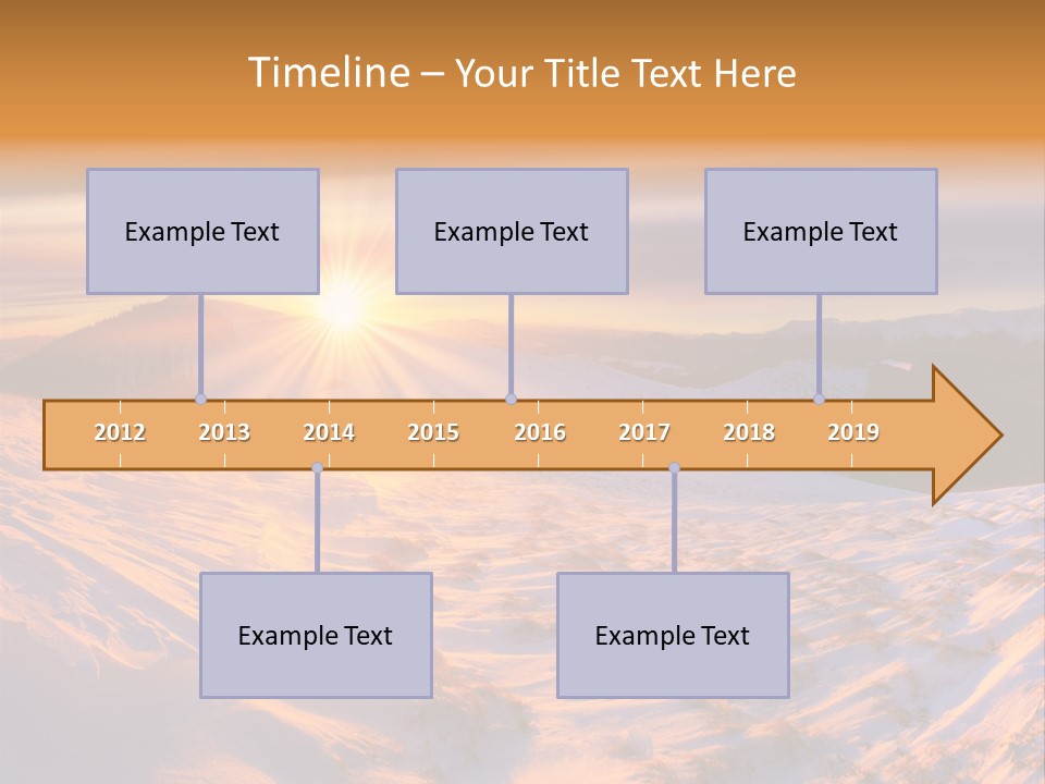 Snowy Country Idyllic PowerPoint Template