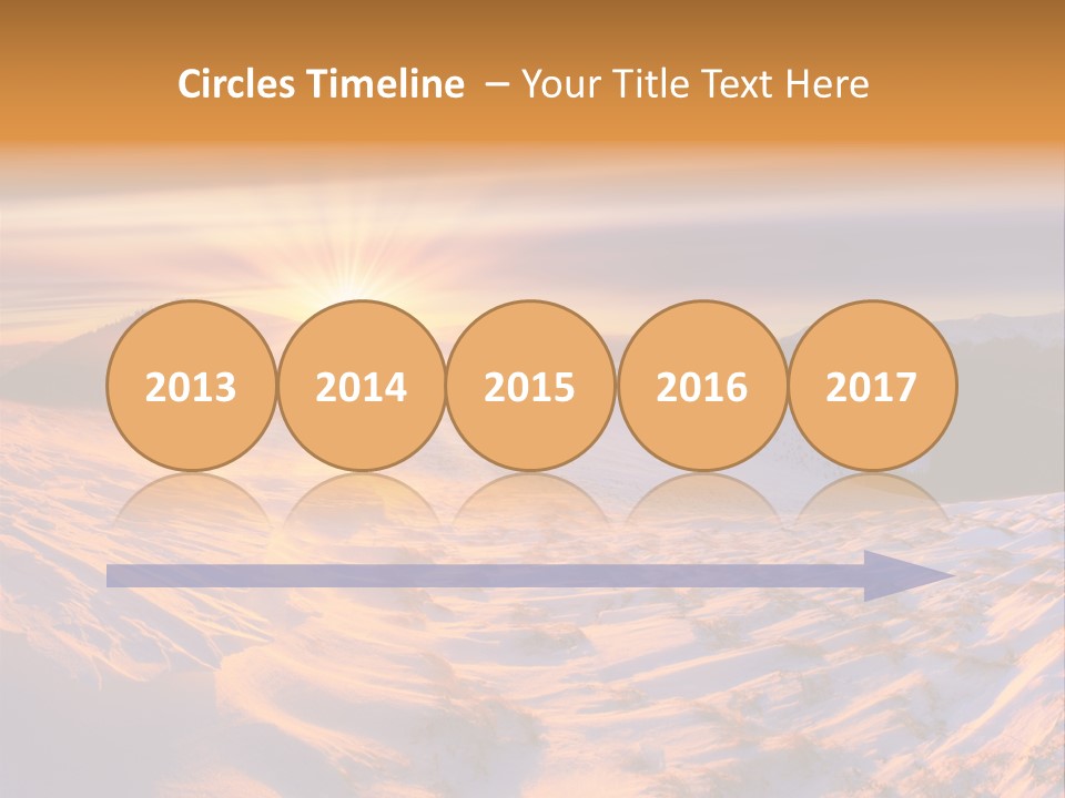 Snowy Country Idyllic PowerPoint Template