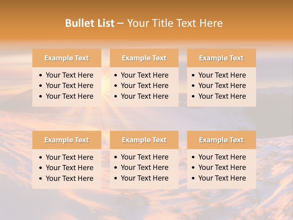 Snowy Country Idyllic PowerPoint Template