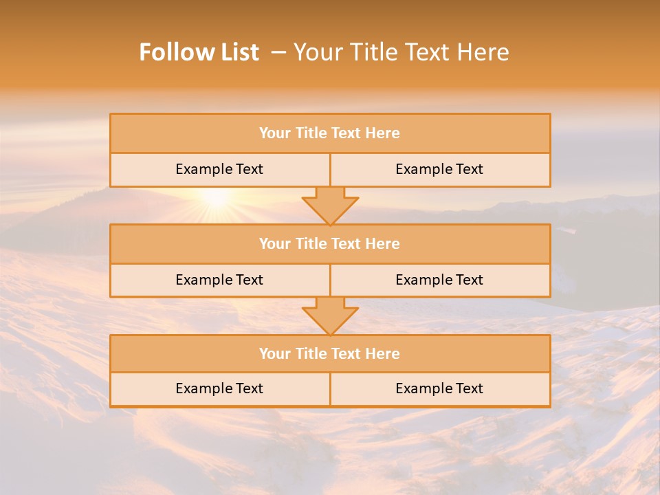 Snowy Country Idyllic PowerPoint Template