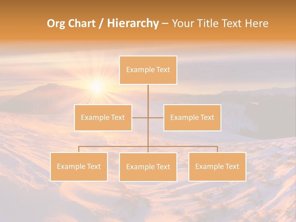Snowy Country Idyllic PowerPoint Template