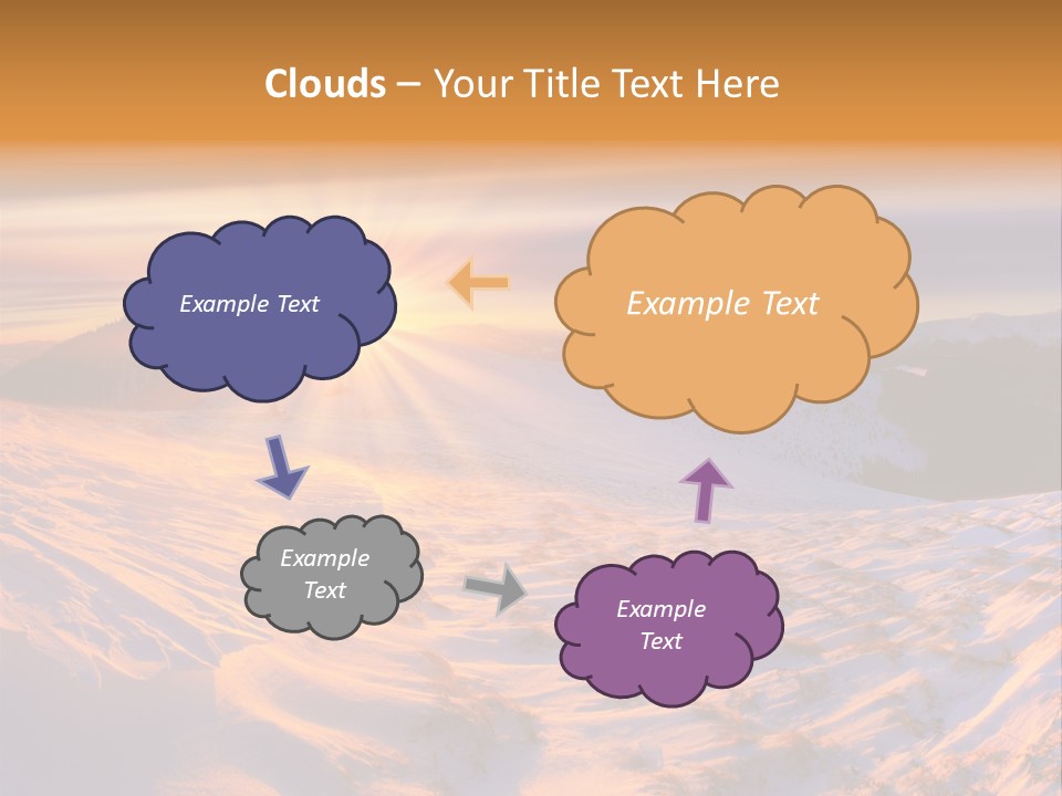Snowy Country Idyllic PowerPoint Template
