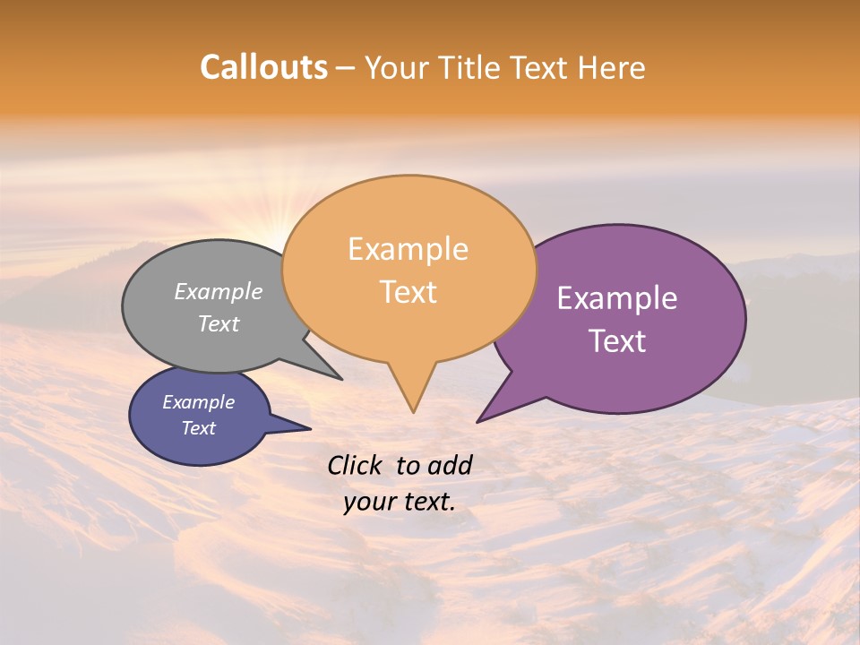 Snowy Country Idyllic PowerPoint Template