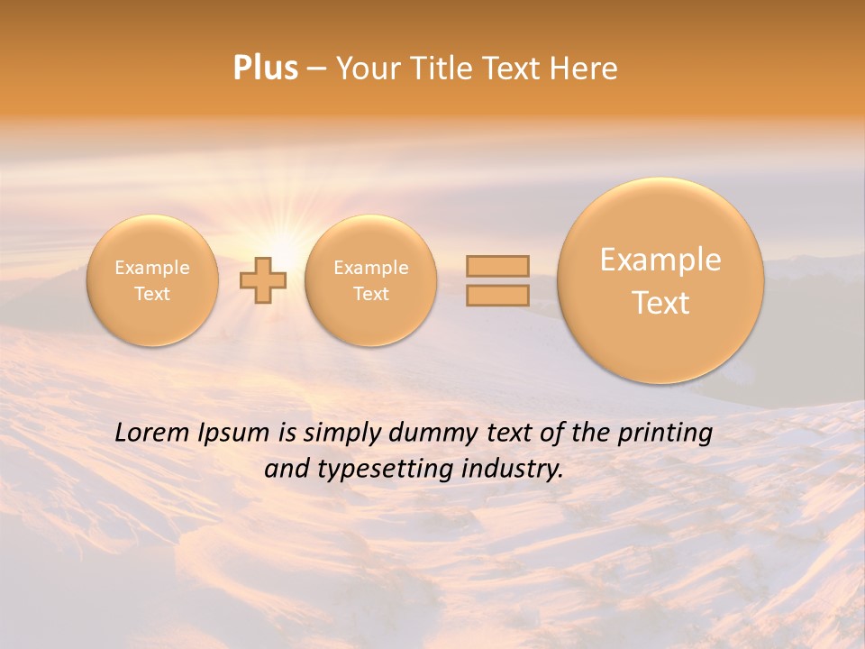 Snowy Country Idyllic PowerPoint Template