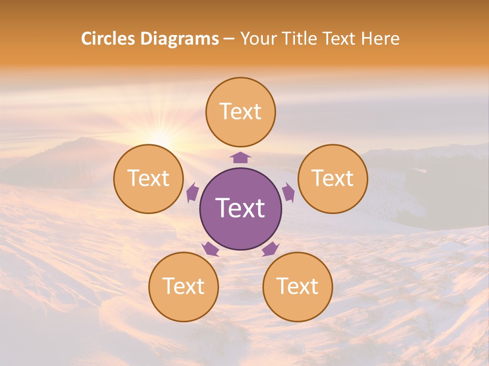 Snowy Country Idyllic PowerPoint Template