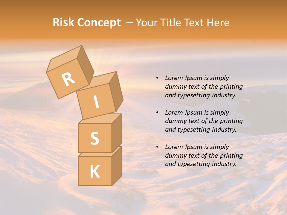 Snowy Country Idyllic PowerPoint Template