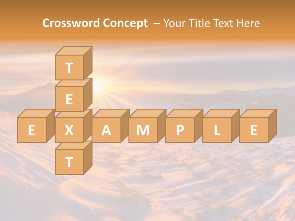 Snowy Country Idyllic PowerPoint Template