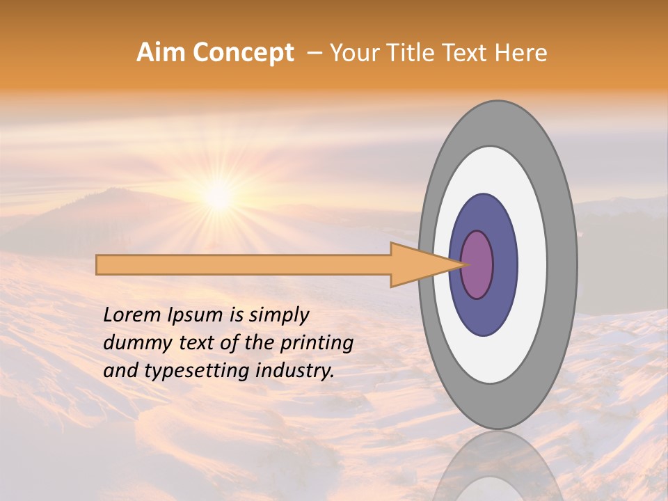 Snowy Country Idyllic PowerPoint Template