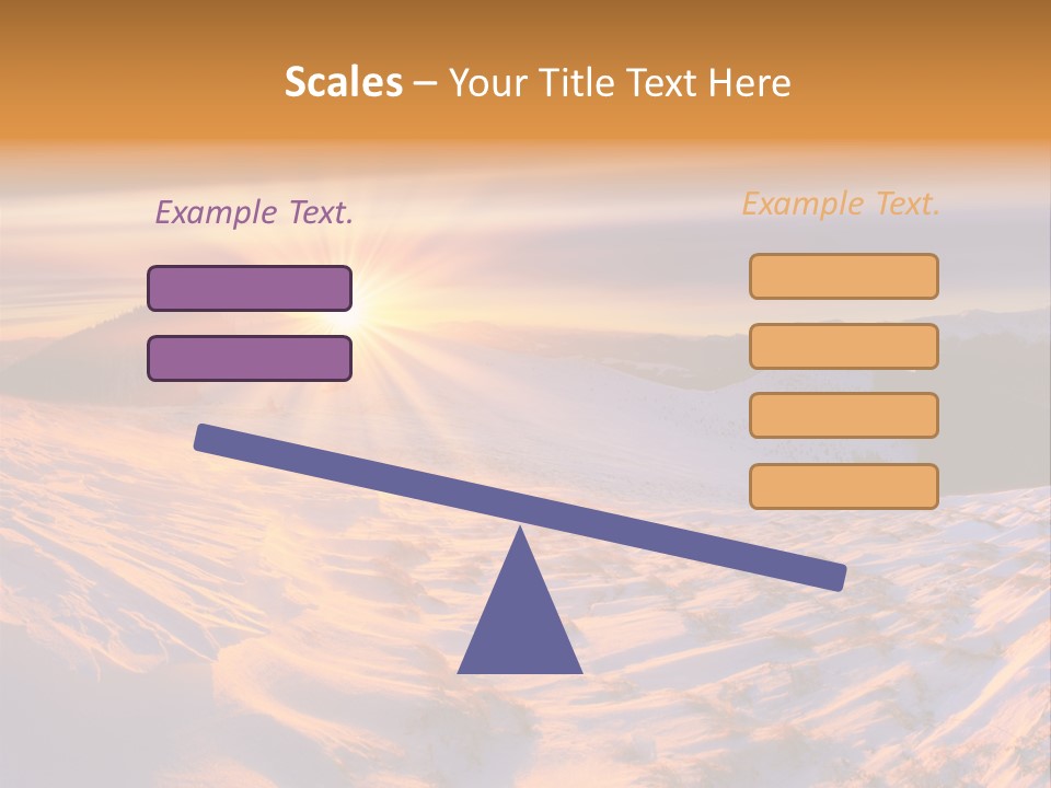 Snowy Country Idyllic PowerPoint Template