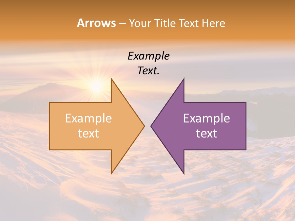 Snowy Country Idyllic PowerPoint Template