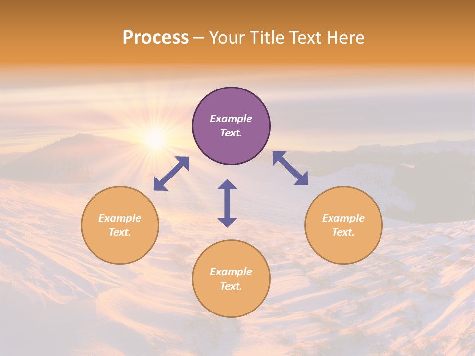 Snowy Country Idyllic PowerPoint Template