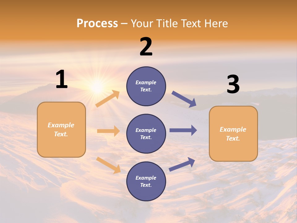 Snowy Country Idyllic PowerPoint Template