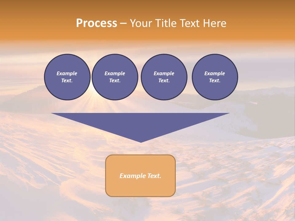 Snowy Country Idyllic PowerPoint Template