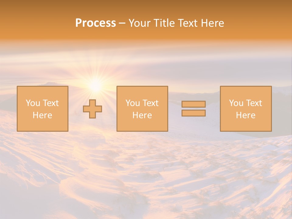 Snowy Country Idyllic PowerPoint Template