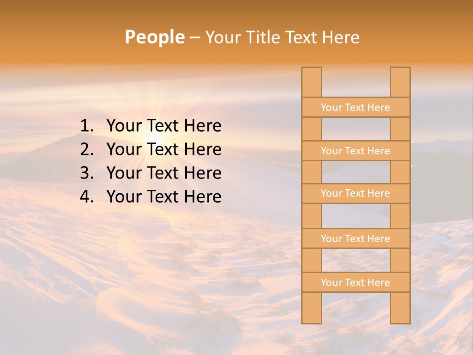 Snowy Country Idyllic PowerPoint Template