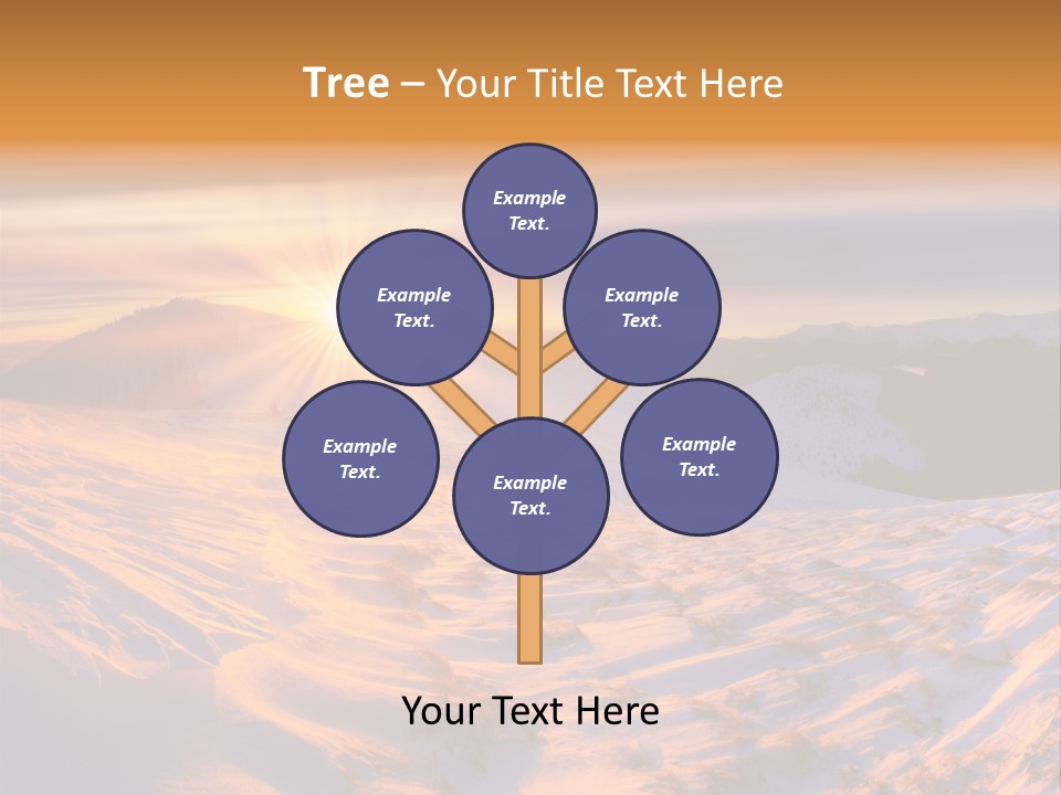 Snowy Country Idyllic PowerPoint Template