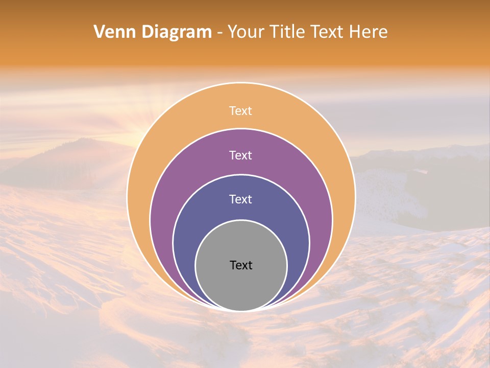Snowy Country Idyllic PowerPoint Template