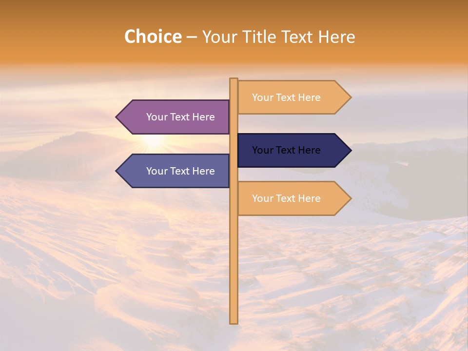 Snowy Country Idyllic PowerPoint Template
