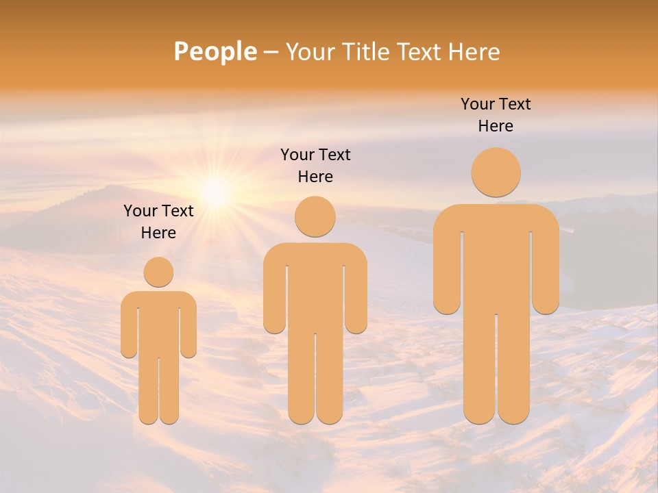 Snowy Country Idyllic PowerPoint Template