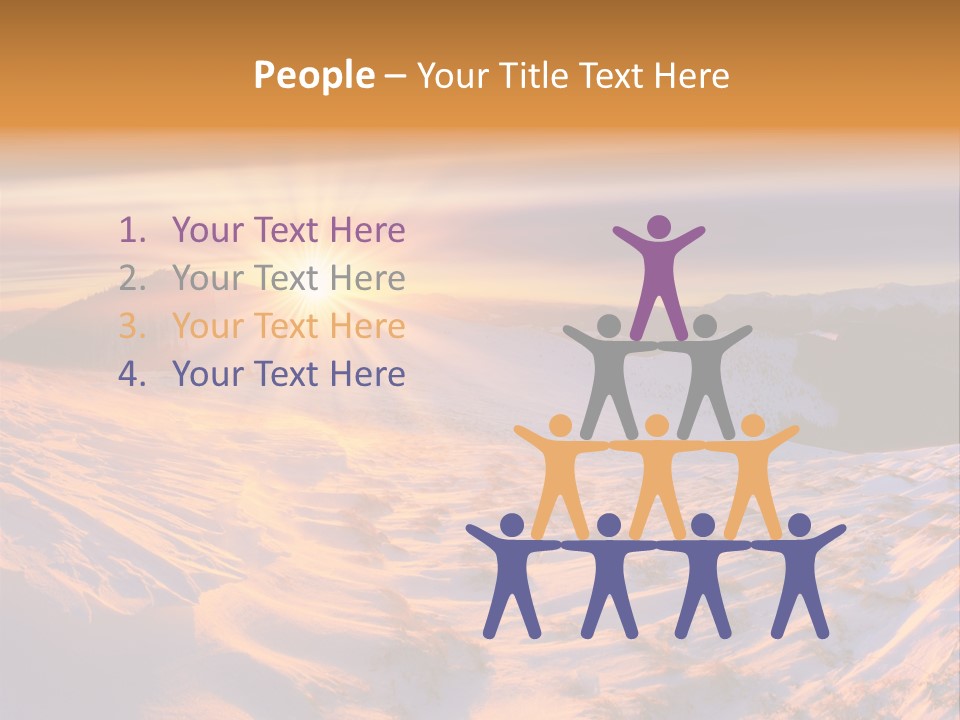 Snowy Country Idyllic PowerPoint Template