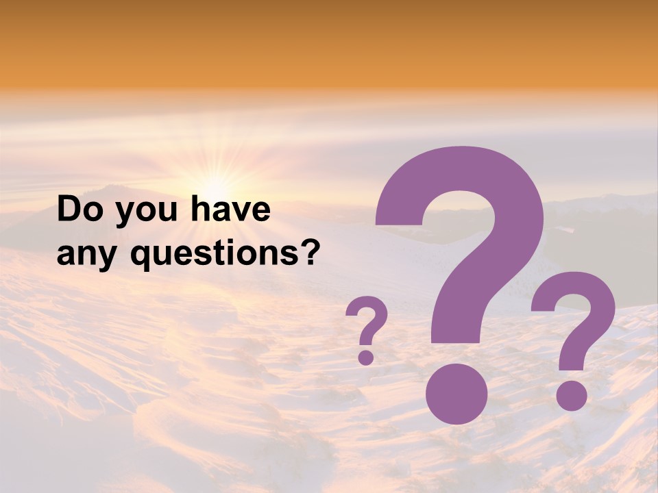 Snowy Country Idyllic PowerPoint Template